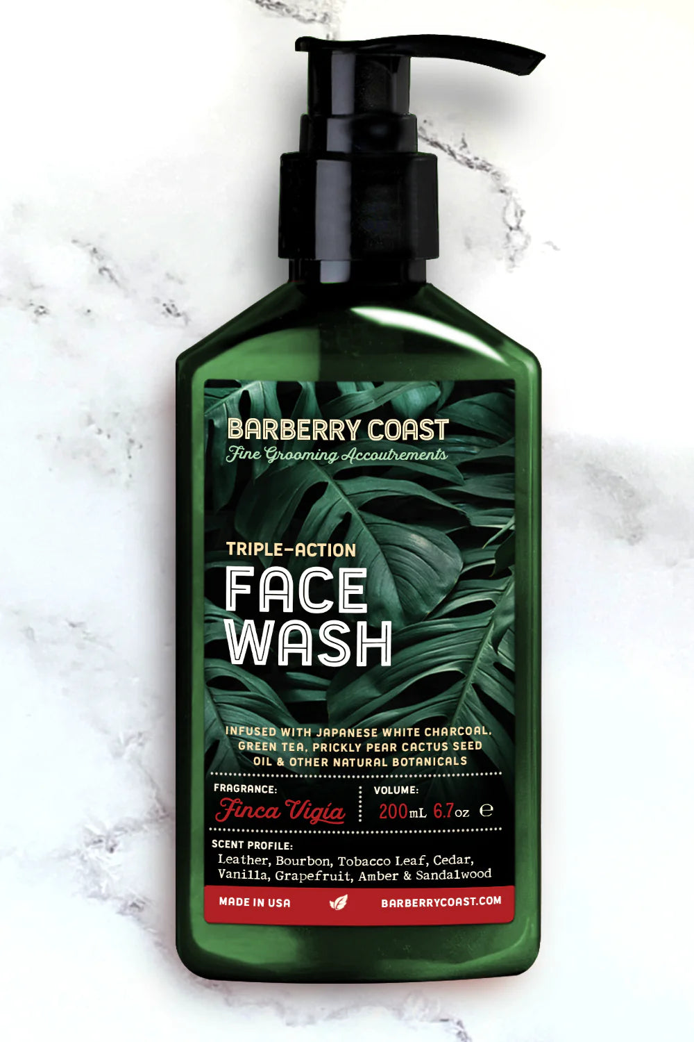 Barberry Coast Triple Action Charcoal Face Wash Finca Vigia 6.7oz