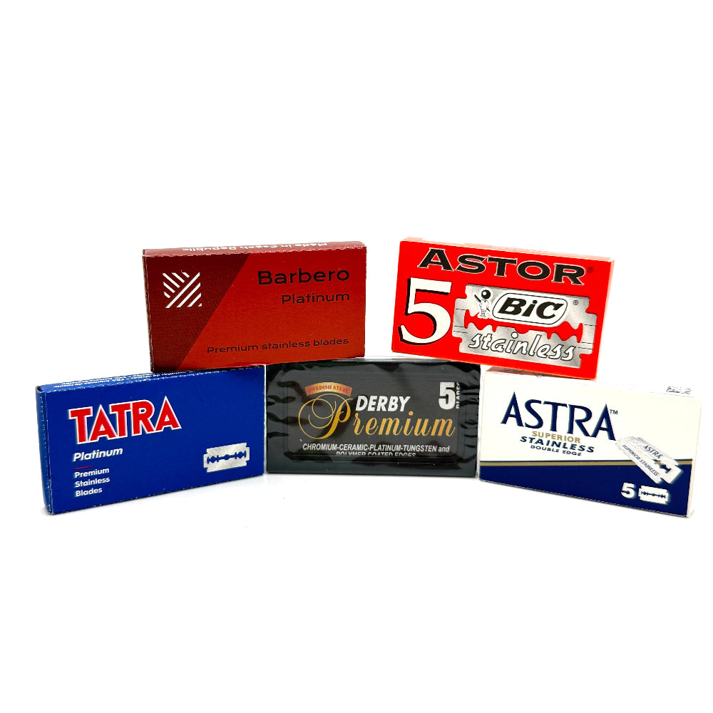 Double Edge Razor Blade Sample Pack Foxtrot 25 Blades