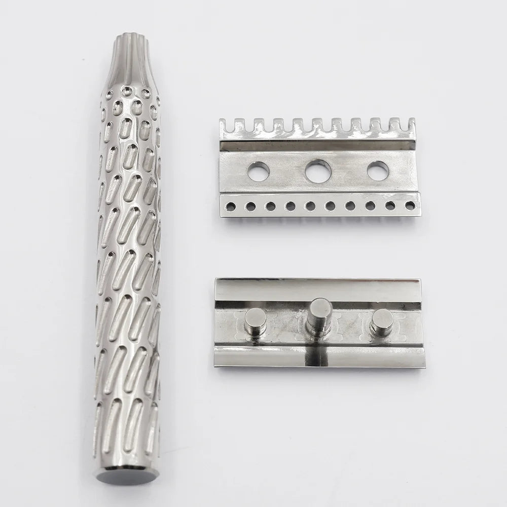 Boti Vortex Titanium Double Double Edge Safety Razor Polished