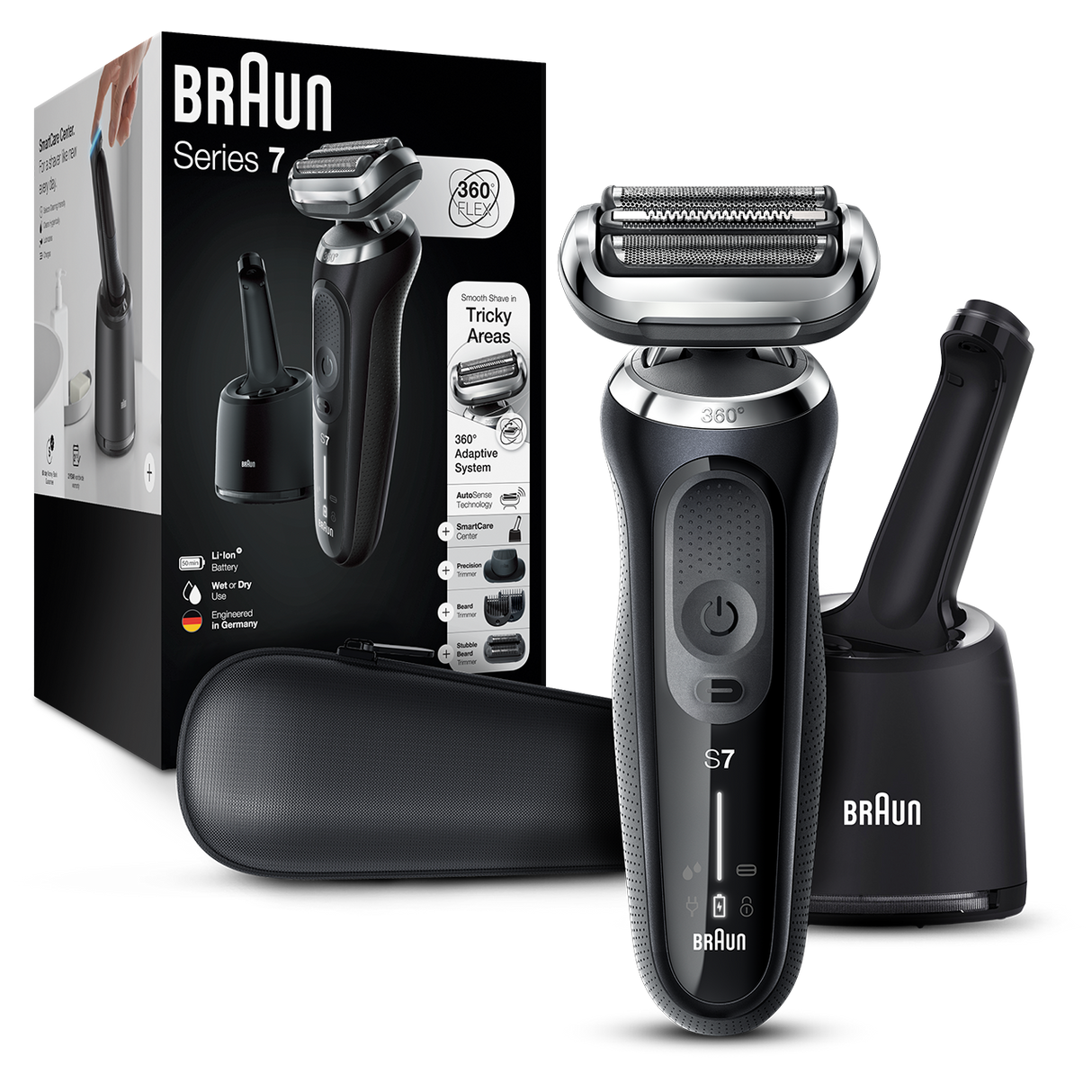 Braun Series 7 7085cc Flex Electric Shaver With Smartcare Center