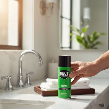 Brut Classic Aluminum Free Deodorant Spray 24HR Odor Protection 10oz