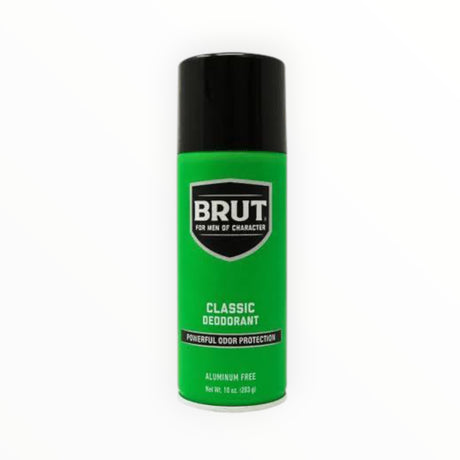 Brut Classic Aluminum-Free Deodorant Spray 24 HR Odor Protection 10oz