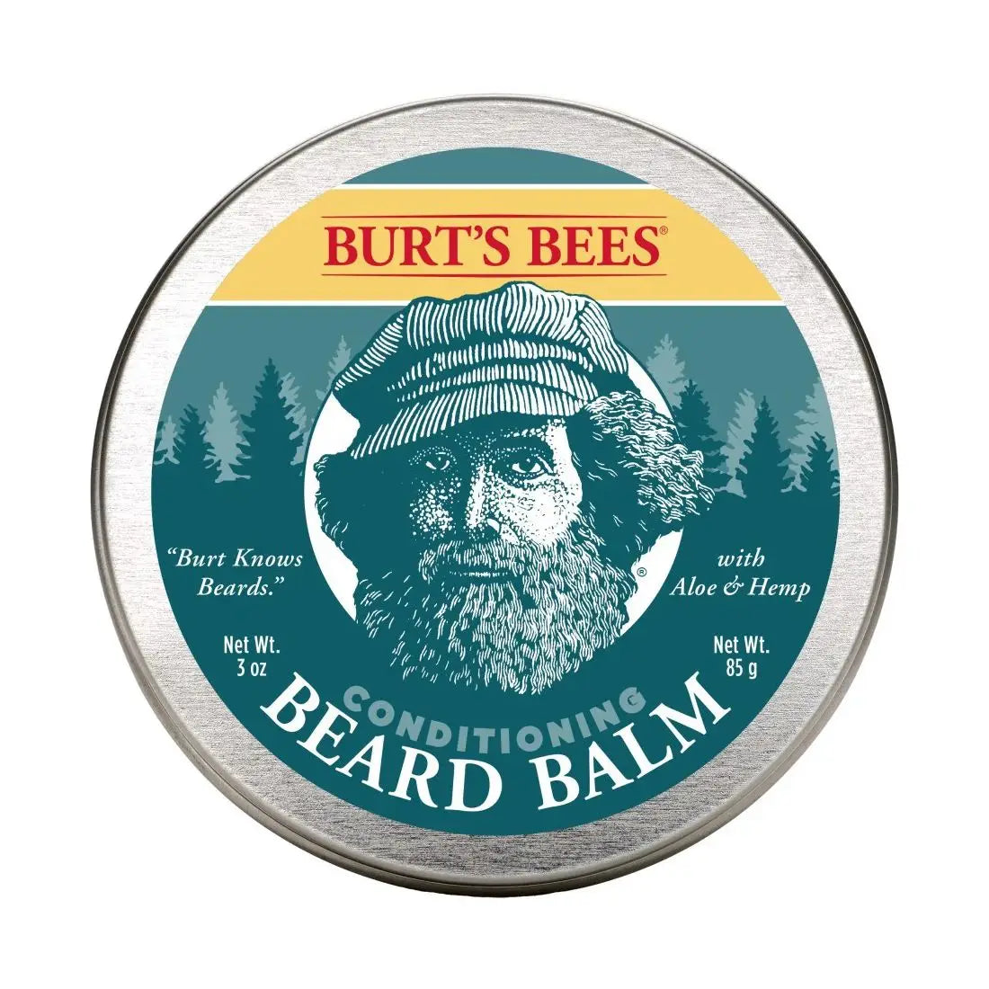 Burt’s Bees Men's Conditioning Beard Balm Tin with Aloe + Hemp 3oz.