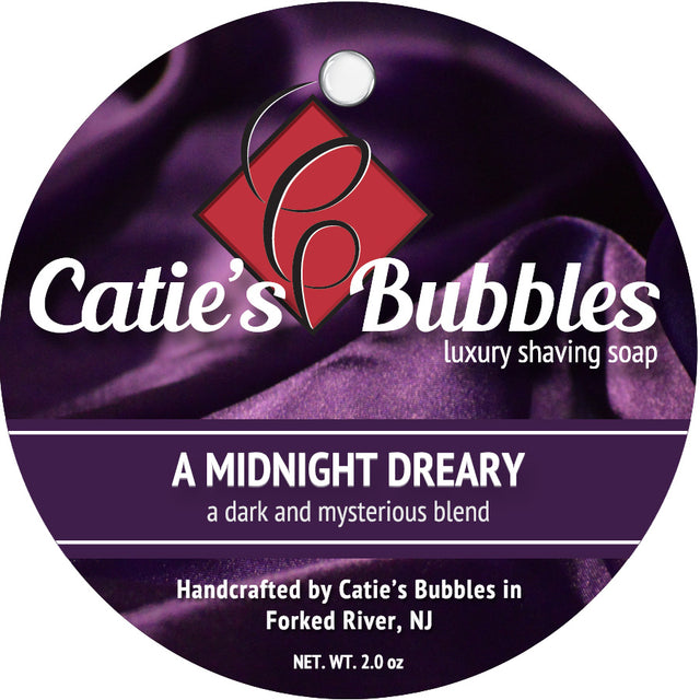Catie's Bubbles - A Midnight Dreary - Luxury Shaving Soap - 2oz
