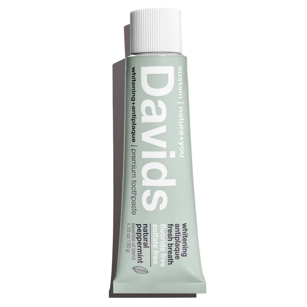 Davids Travel Size Premium Toothpaste / Peppermint 1.75oz