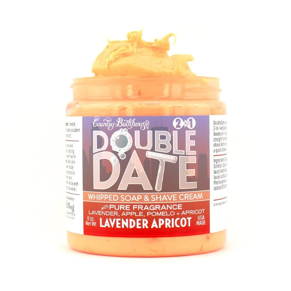Double Date - Lavender Apricot - Whipped Shaving Cream - 8oz