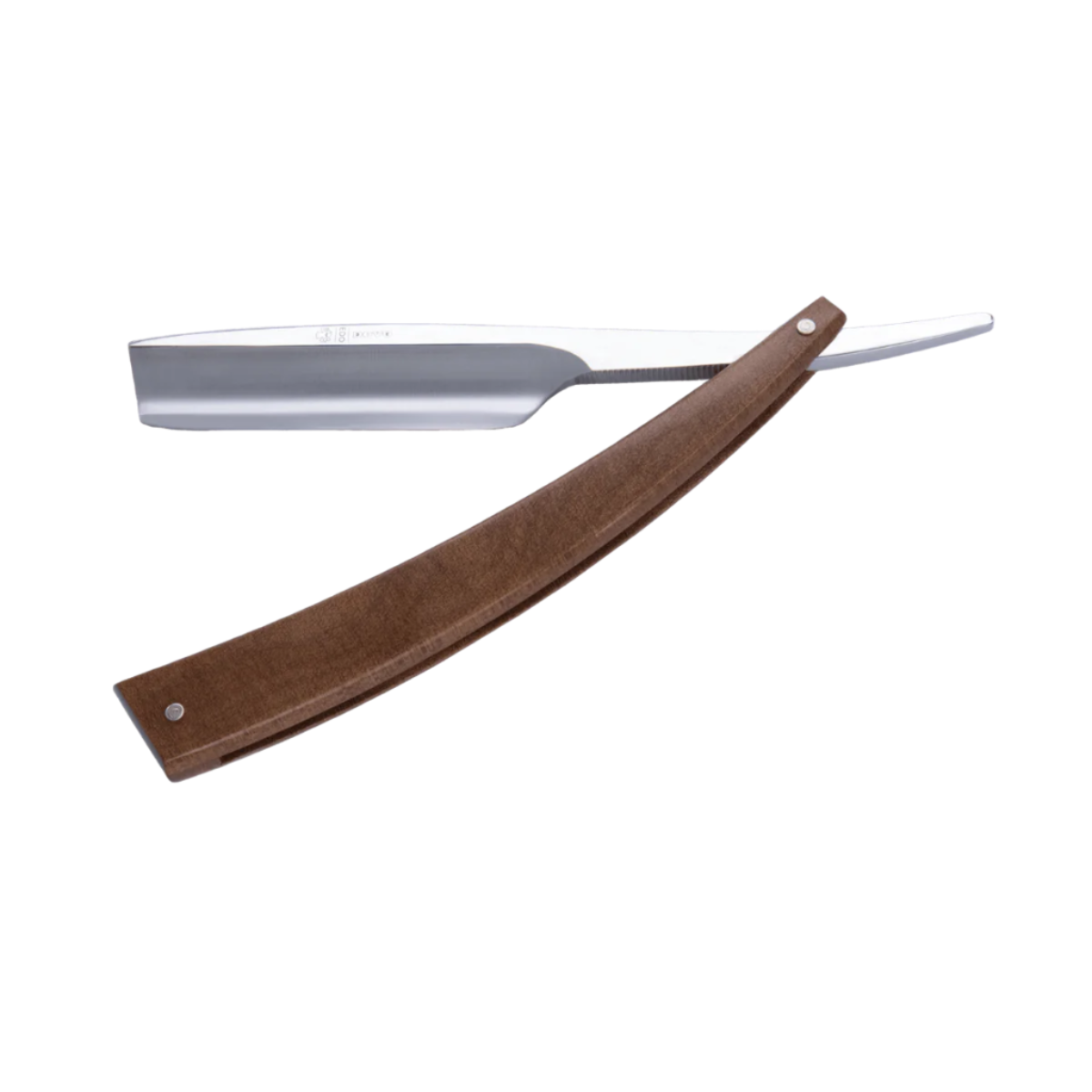 DOVO Blacksmith Tribute Straight Razor with Hardened Wood Scales