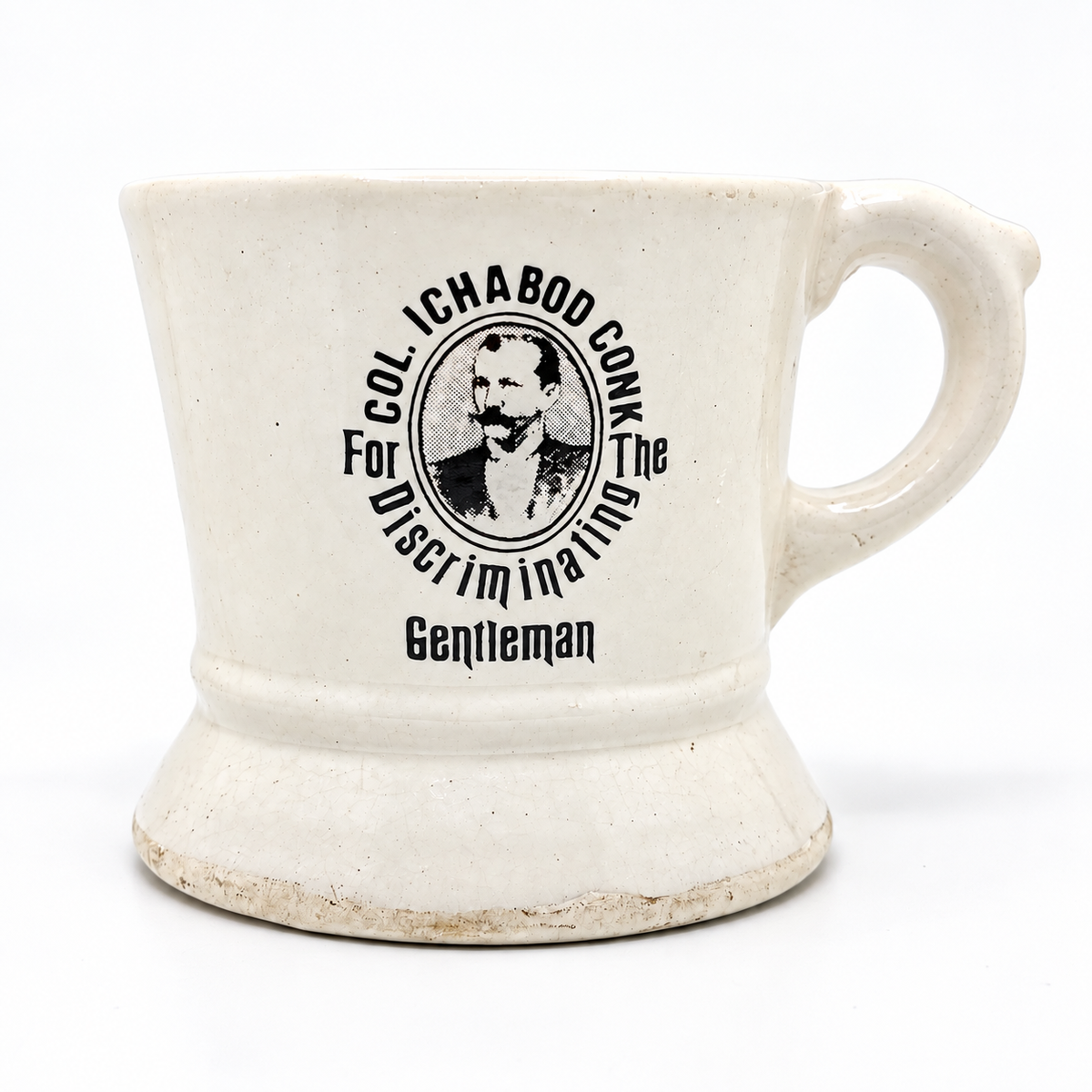 Vintage Col. Ichabod Conk Shaving Mug
