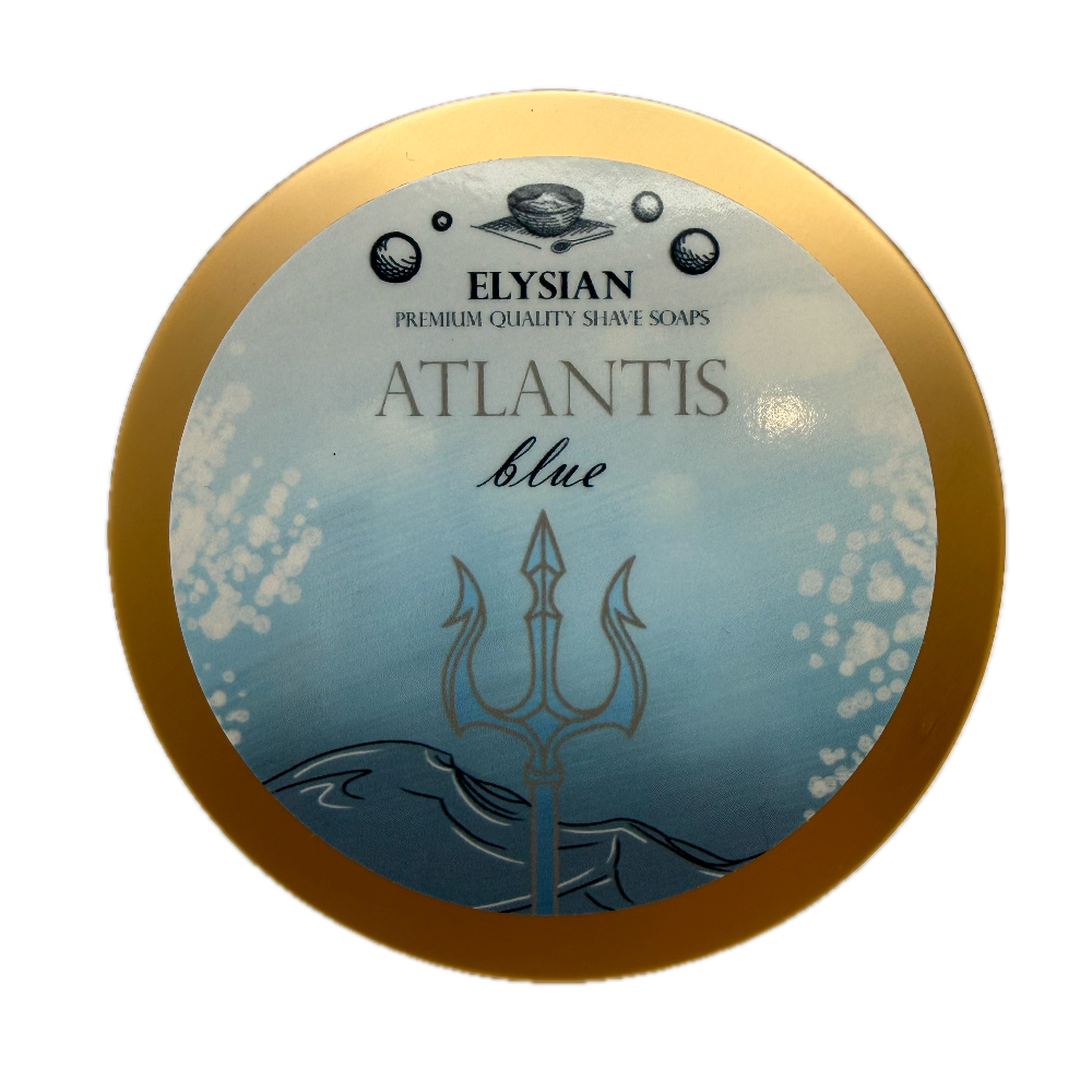 Elysian Atlantis Blue Shaving Soap 4oz