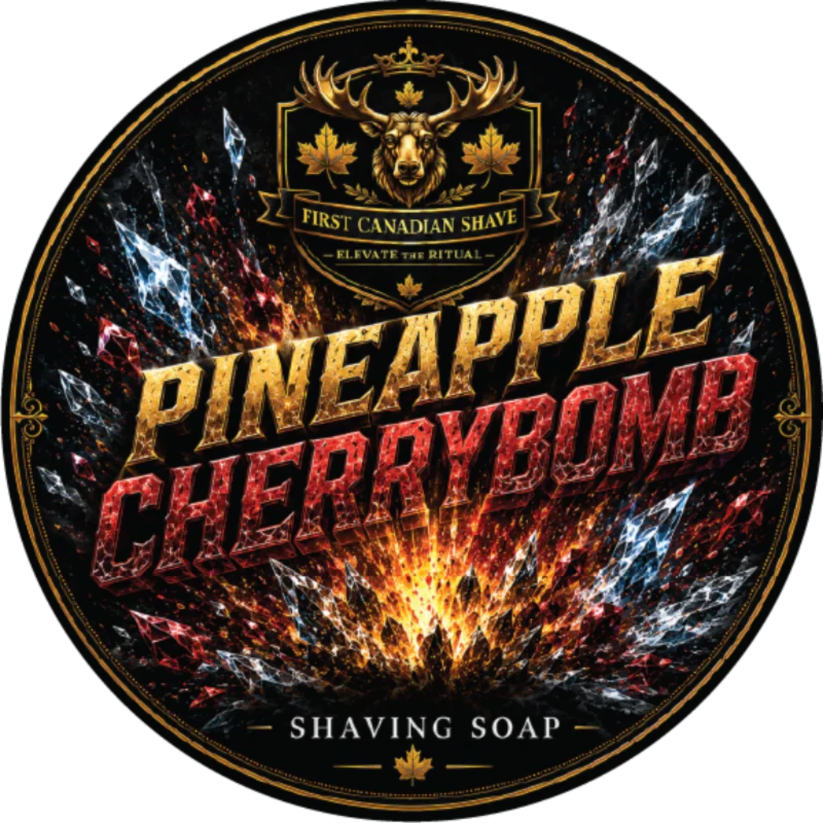 First Canadian Shave Pineapple Cherrybomb Shaving Soap 4oz