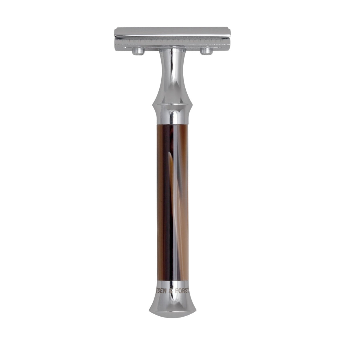 G&F Timor 1920 Closed Comb Safety Razor Horn Acrylic Handle 100mm