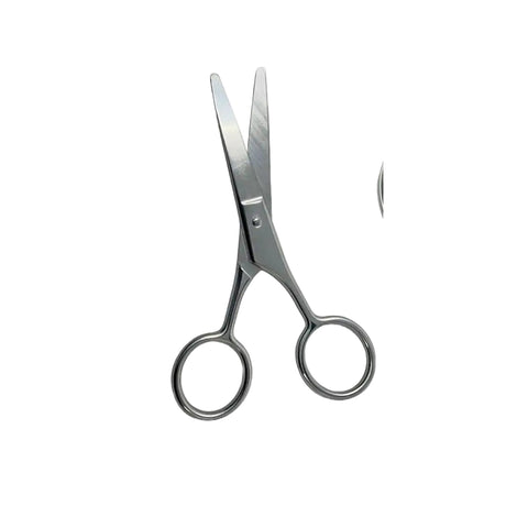 Gents Fine Grooming Stainless Steel Beard, Nose, Mustache & Eyebrow Scissors – 4"