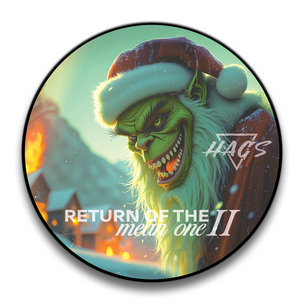 HAGS Return Of The Mean One II Christmas Special Edition Shaving Soap 4oz