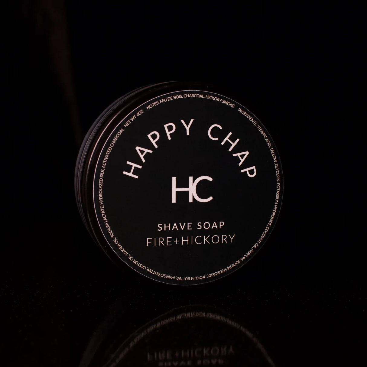 Happy Chap Fire + Hickory Shaving Soap 4oz