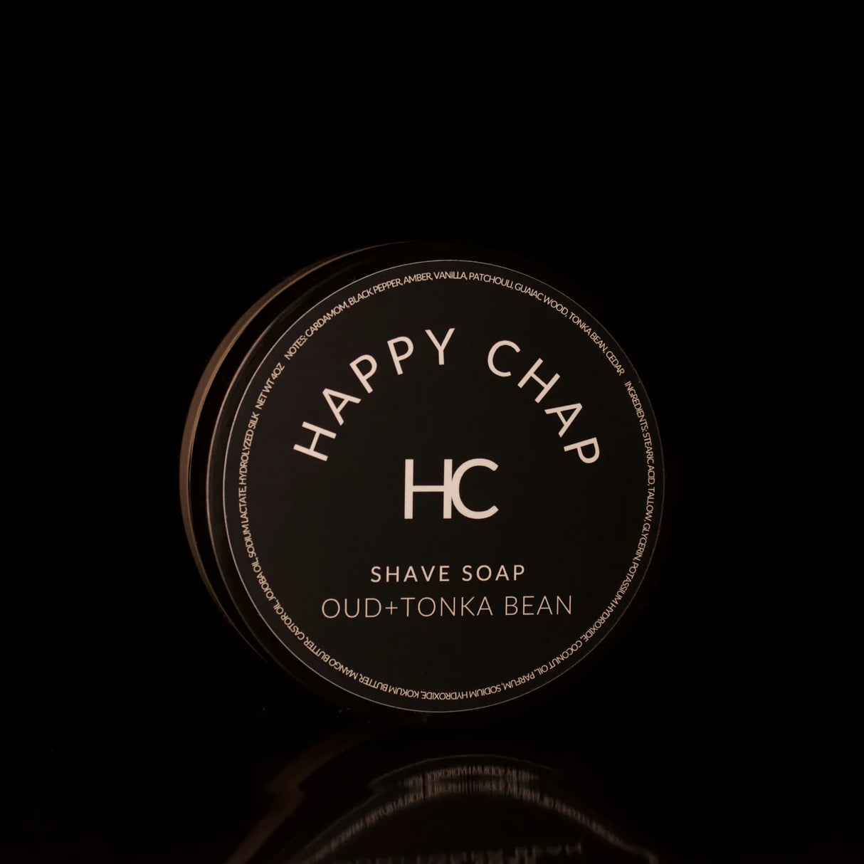 Happy Chap Oud+Tonka Bean Shaving Soap 4oz