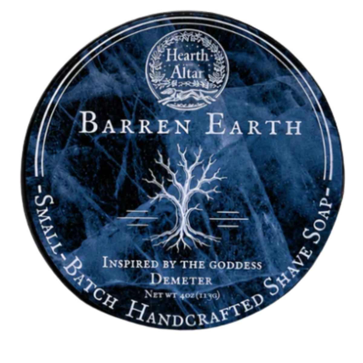 Hearth and Altar Barren Earth Shave Soap 3.8oz
