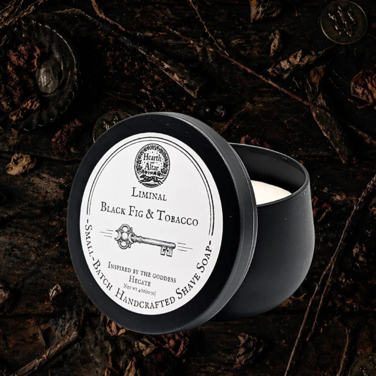 Hearth and Altar Liminal Black Fig & Tobacco Shave Soap 3.8oz.