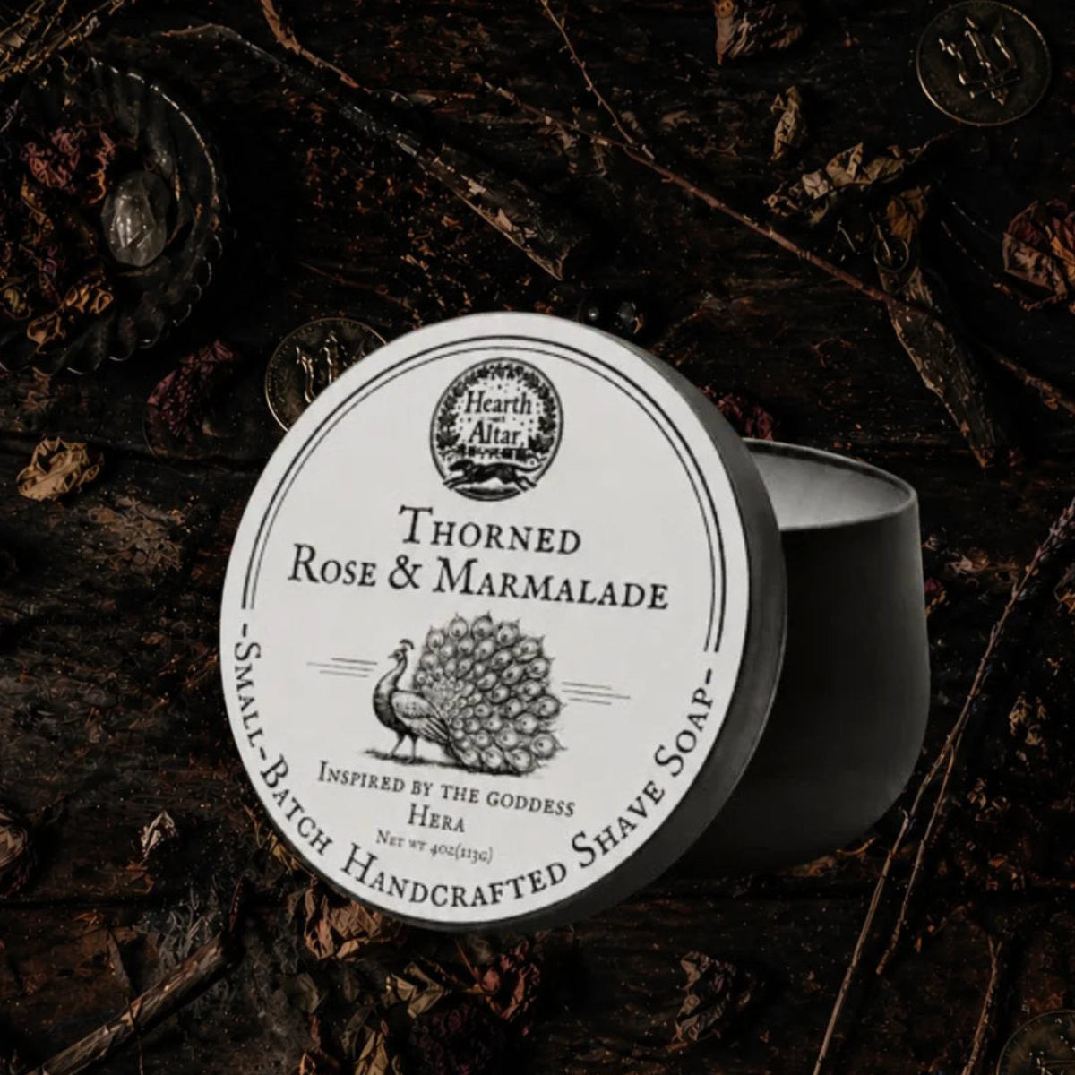 Hearth and Altar Thorned Rose and Marmalade Shave Soap 4oz