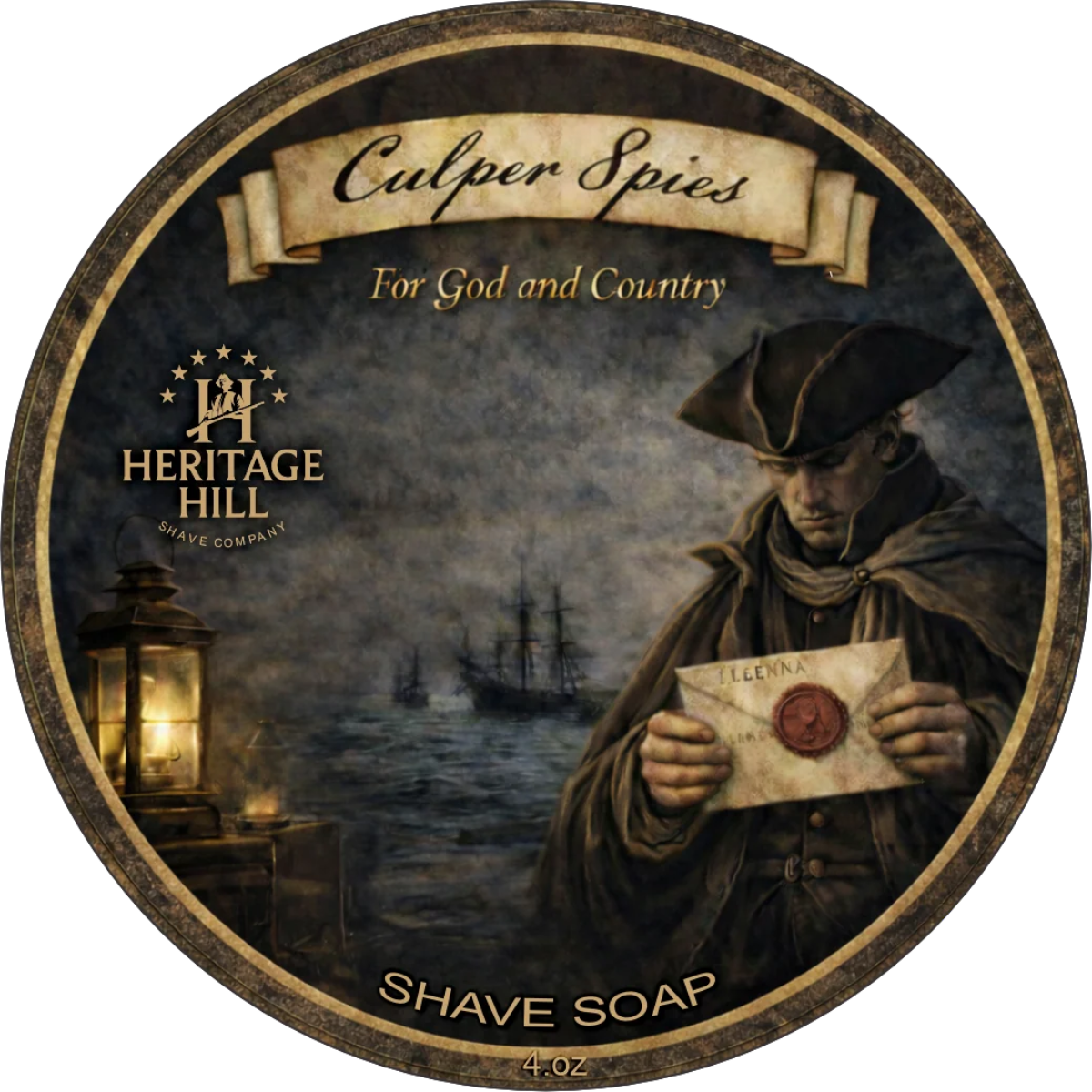 Heritage Hill Shave Company Culper Spies Shave Soap 4oz
