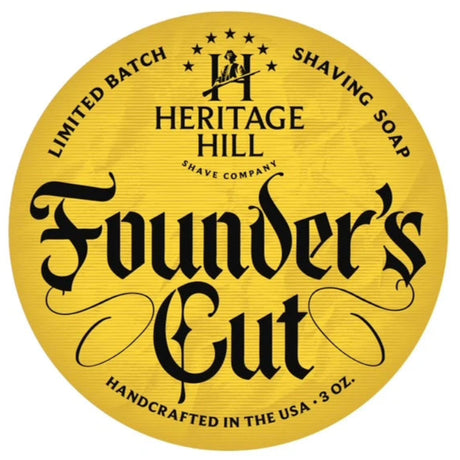 Heritage Hill Shave Company Founder's Cut- Limited Batch Shave Soap 3oz