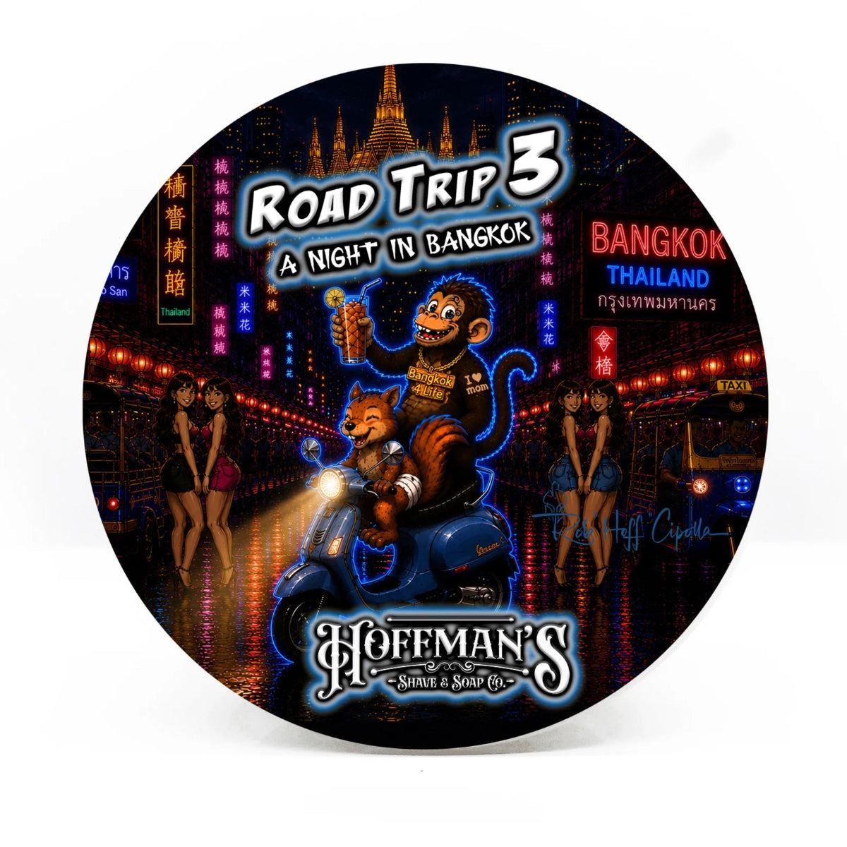 Hoffman's Road Trip 3 Bangkok Shaving Soap 4oz