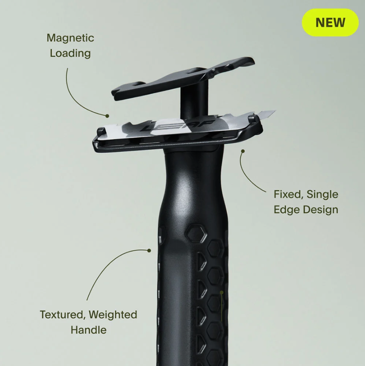 Leaf Shave Branch Single Edge Razor Black
