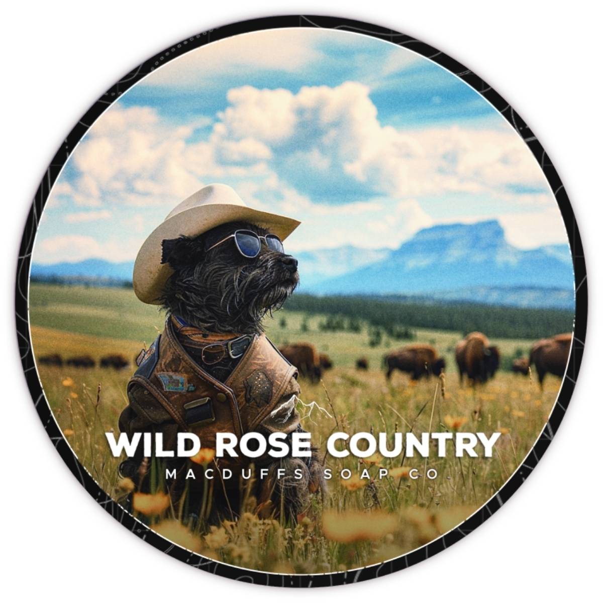 Macduffs Soap Company Wild Rose Country Shaving Soap 4oz