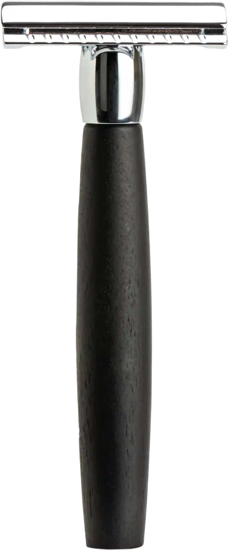 Merkur - 49c Ebony Wood Handle Safety Razor - Closed Comb