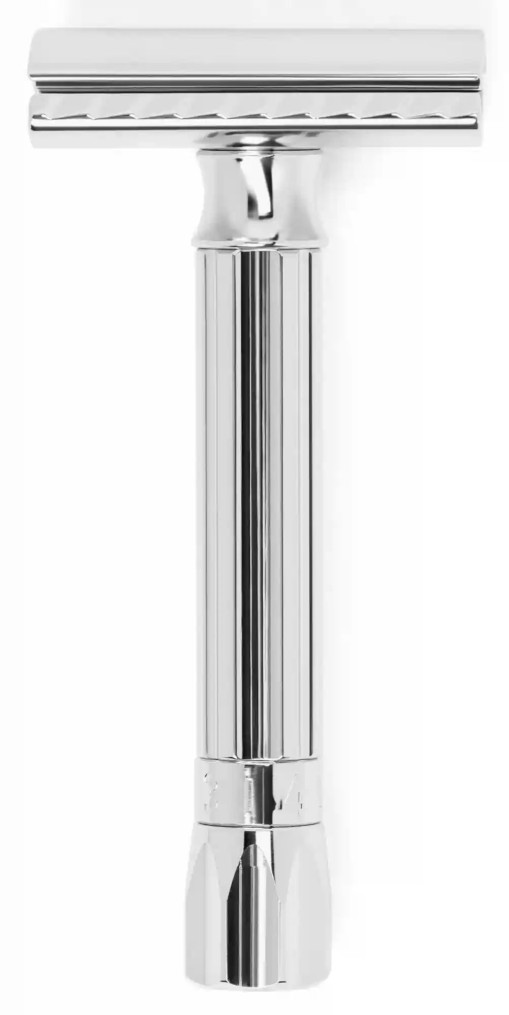 Merkur Progress Adjustable Double Edge Safety Razor Short Handle Chrome Knob