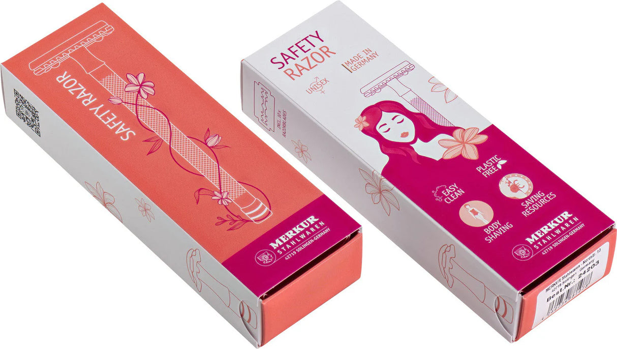 Merkur -  Rose Gold - Extra Long Handle - Double Edge Safety Razor