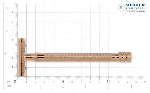 Merkur -  Rose Gold - Extra Long Handle - Double Edge Safety Razor