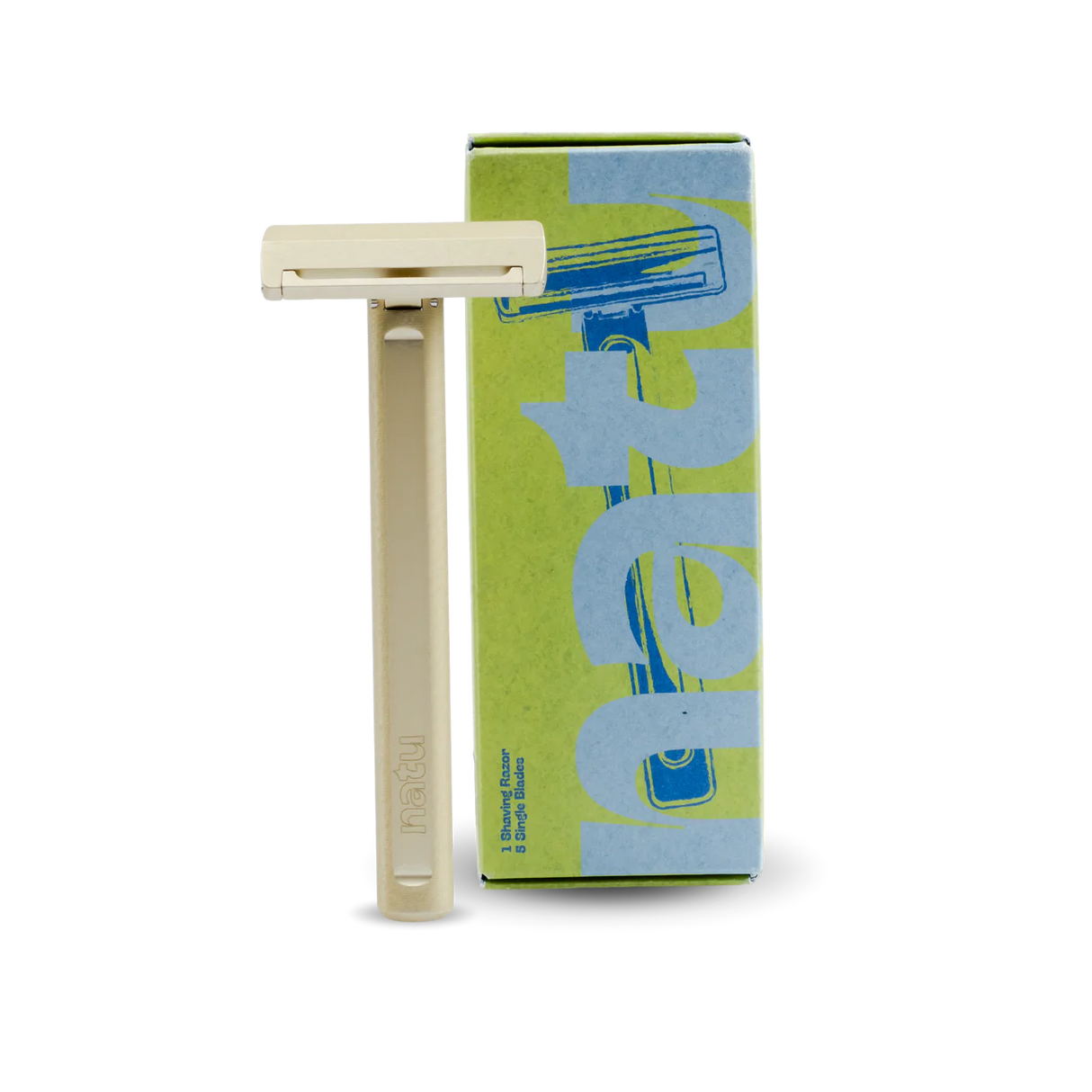 Natu Safety Razor Single Edge Gold