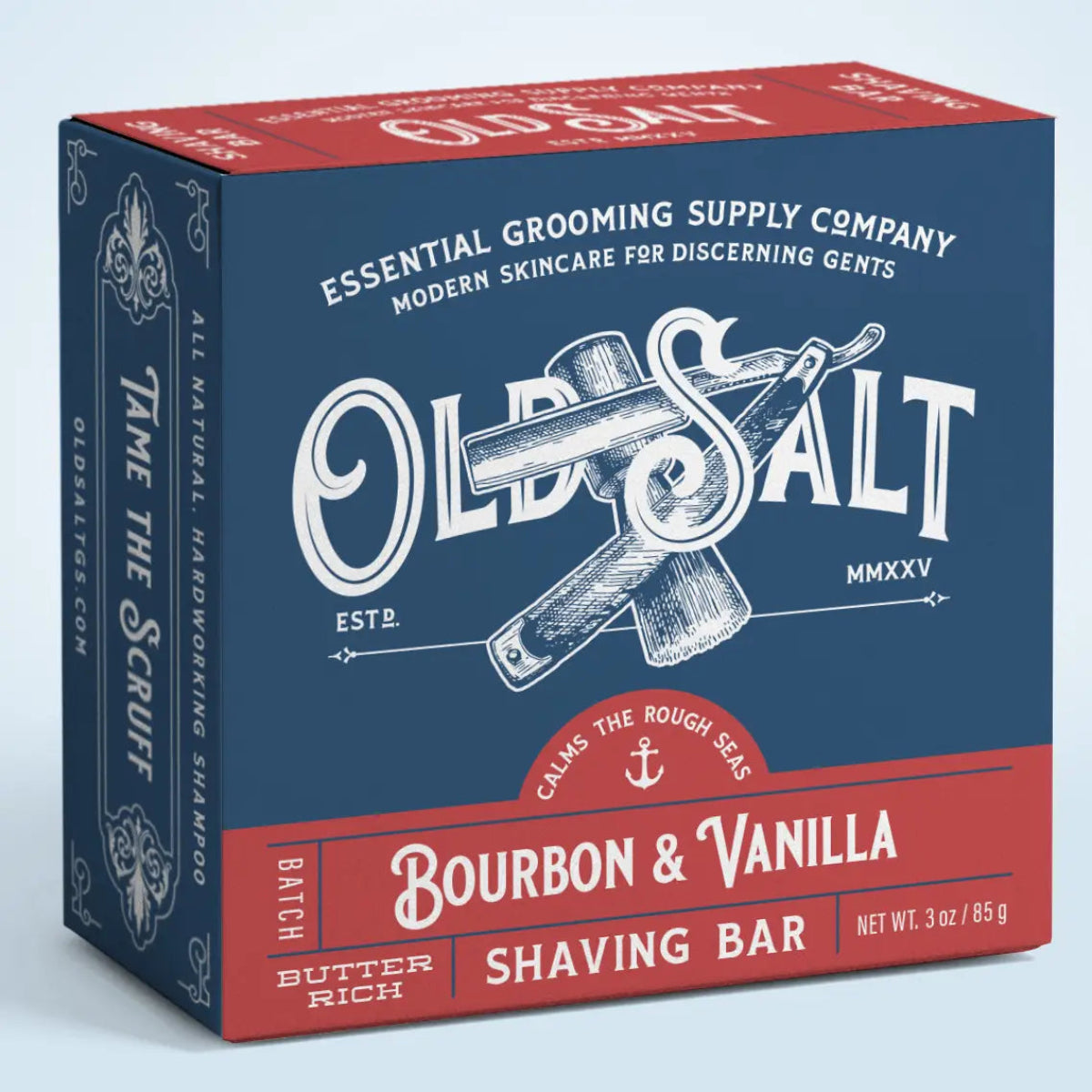 Old Salt Grooming Supply Bourbon + Vanilla Shave Bar 3oz