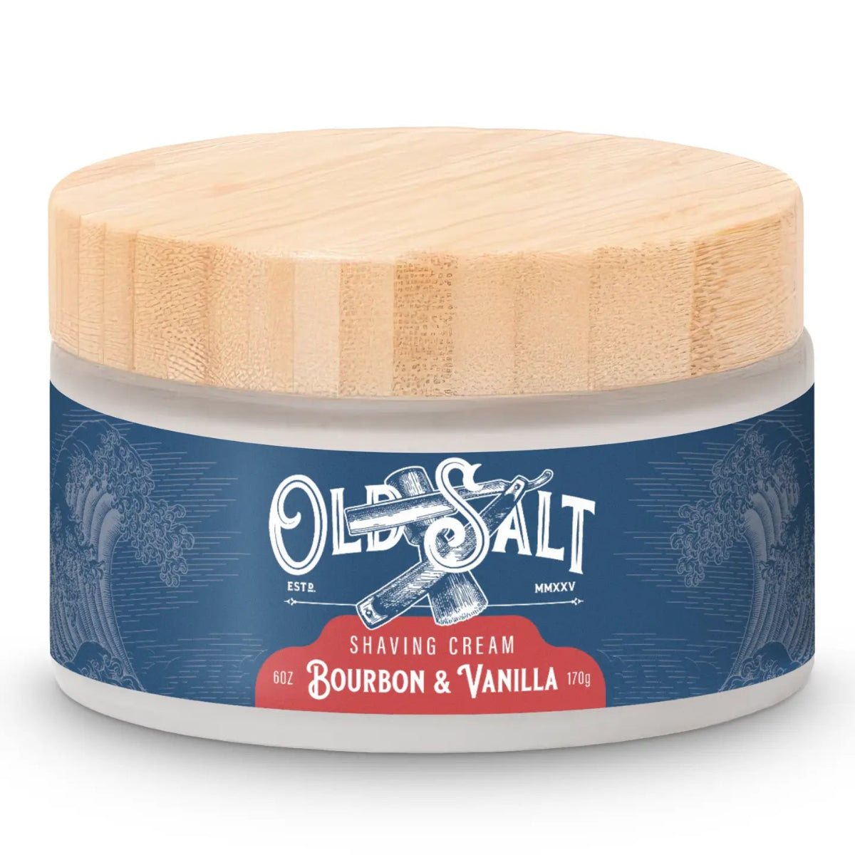 Old Salt Grooming Supply Bourbon + Vanilla Shave Cream 6oz