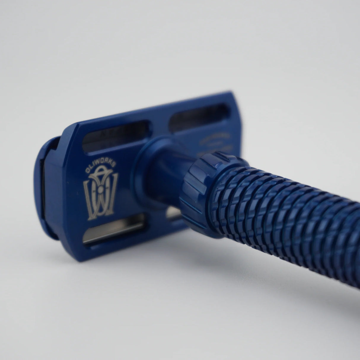 OliWorks M3TEORITE Aluminum Safety Razor Blue