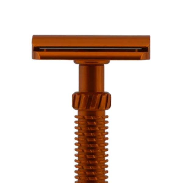 OliWorks M3TEORITE Aluminum Safety Razor Orange