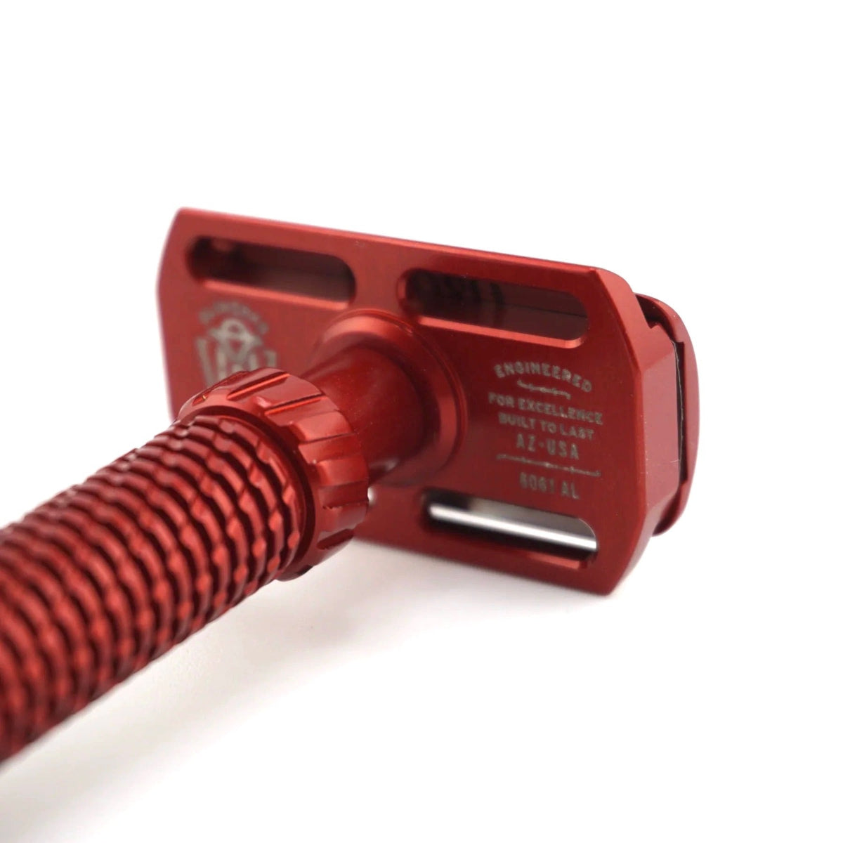 OliWorks M3TEORITE Aluminum Safety Razor Red