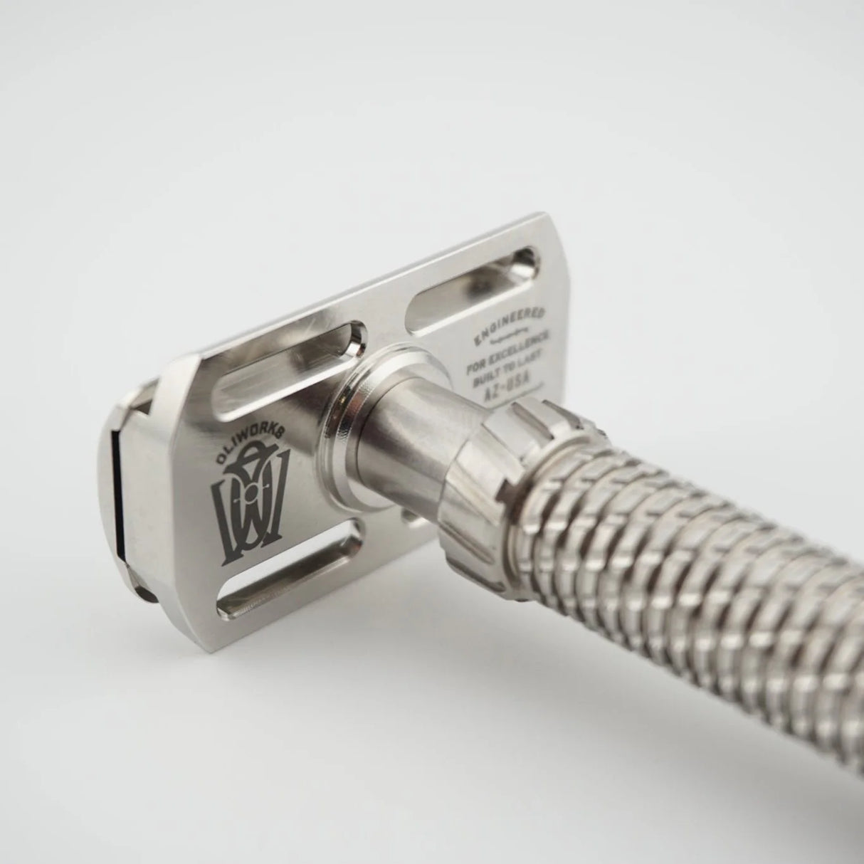 OliWorks M3TEORITE Stainless Steel Safety Razor