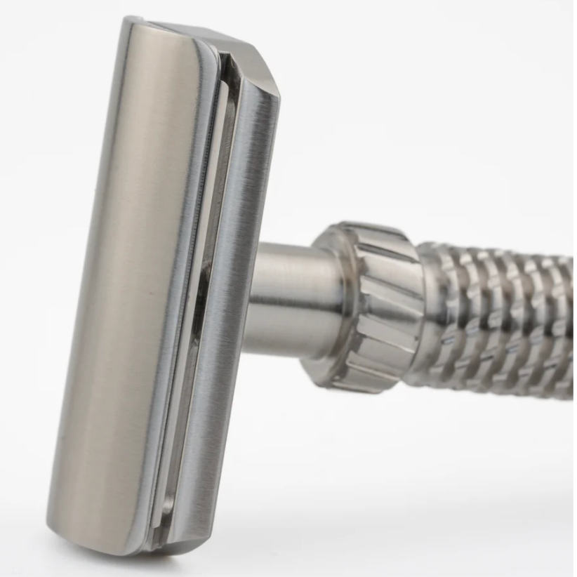OliWorks M3TEORITE Stainless Steel Safety Razor