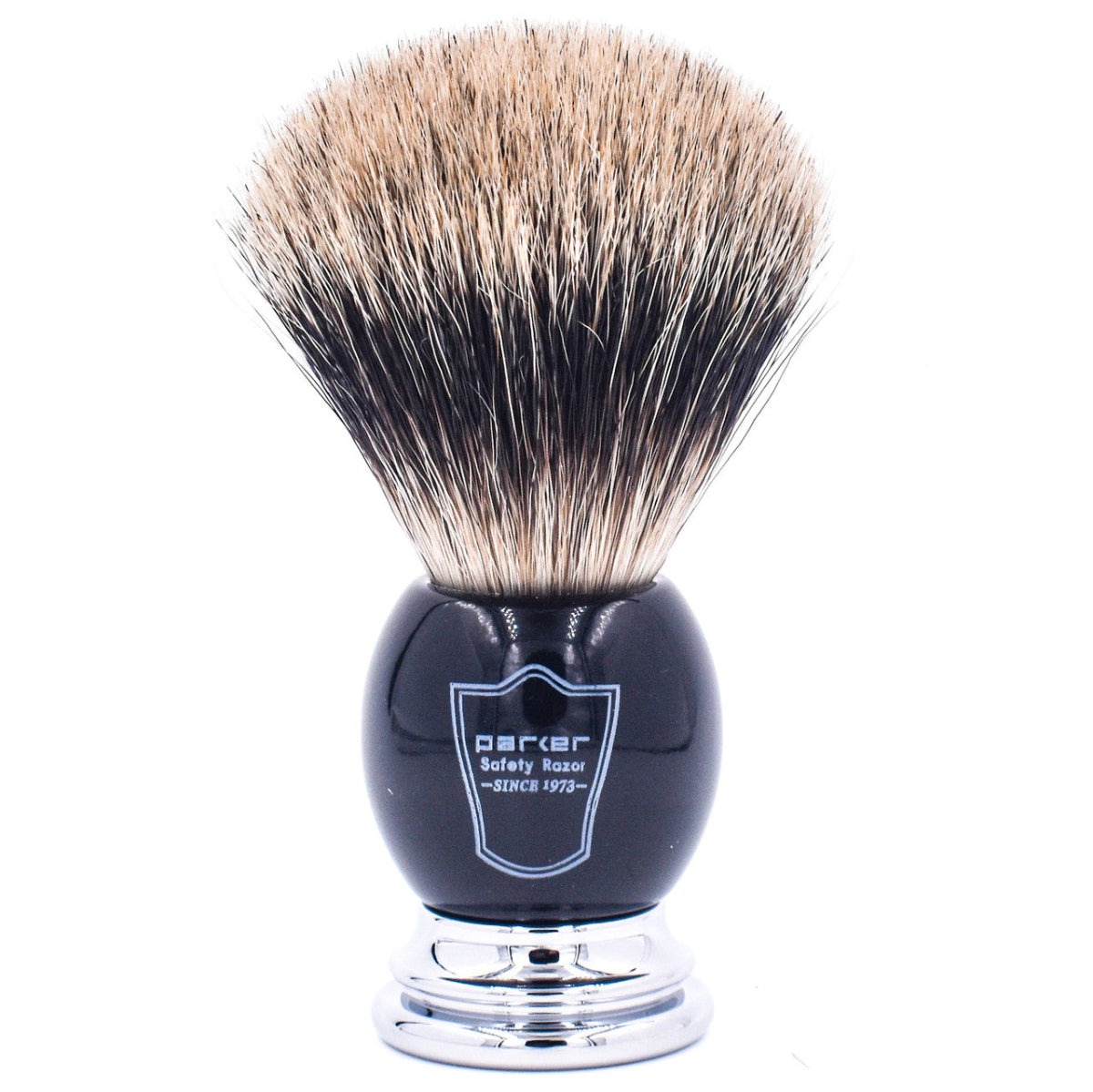 Parker 111B Deluxe Safety Razor & Pure Badger Brush 3-Piece Shave Set