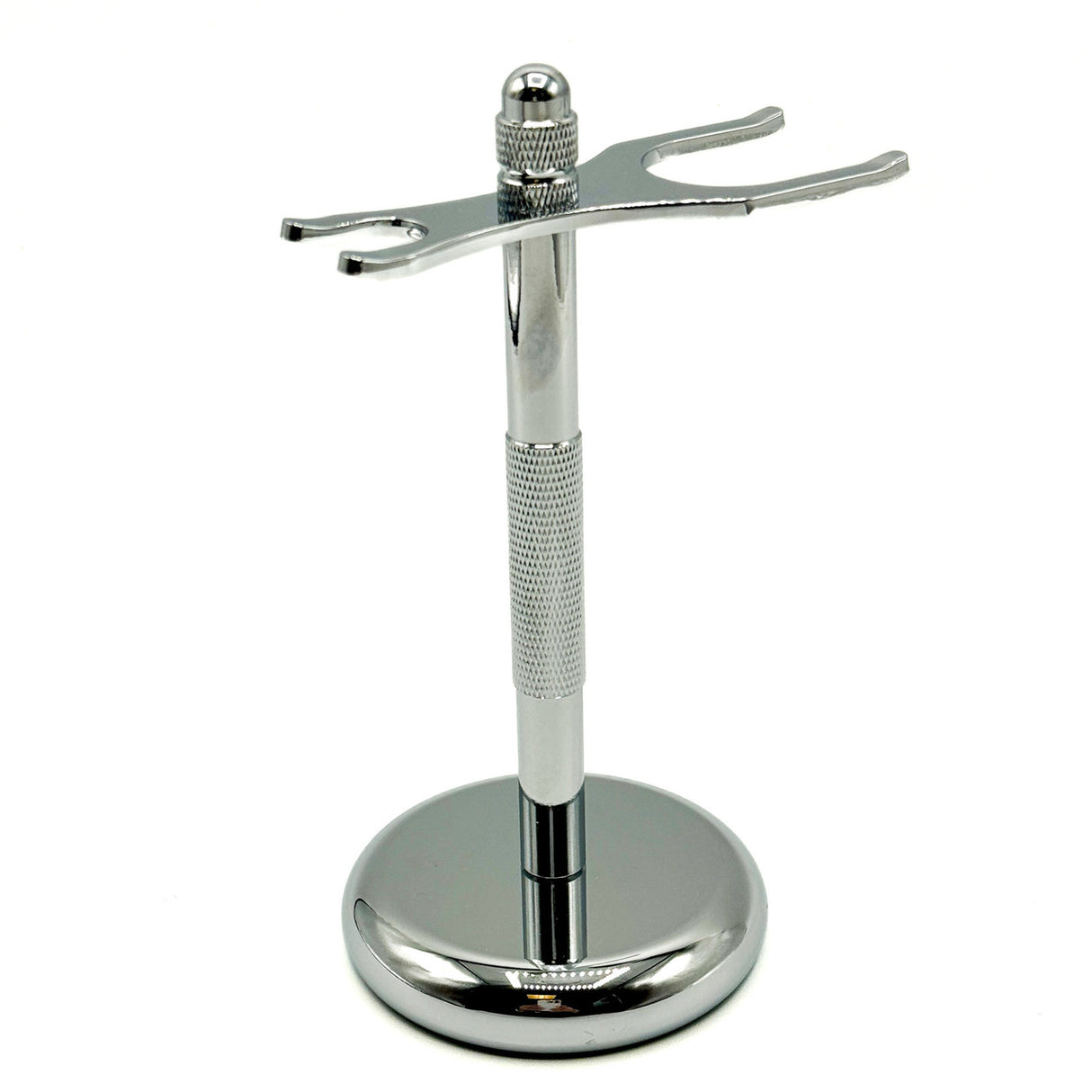 Parker Chrome 2-Prong Heavyweight Razor and Brush Shaving Stand