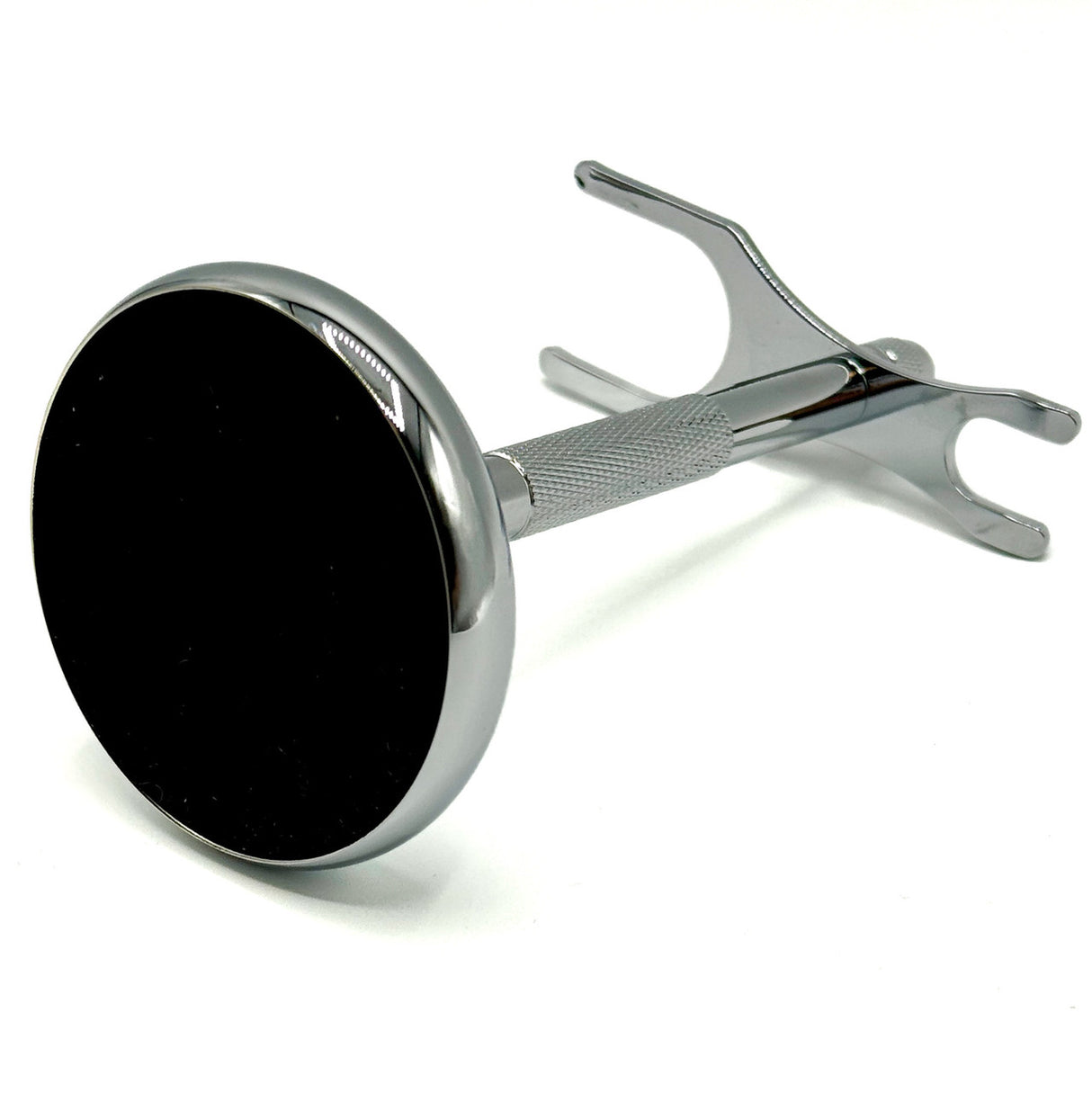 Parker Chrome 2-Prong Heavyweight Razor and Brush Shaving Stand