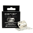 Parker Premium Platinum Double Edge Safety Razor Blades Salon Pack 100 Count