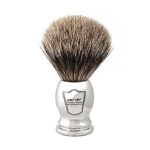 Parker SR1 Straight Razor & Pure Badger Brush 3-Piece Shave Set