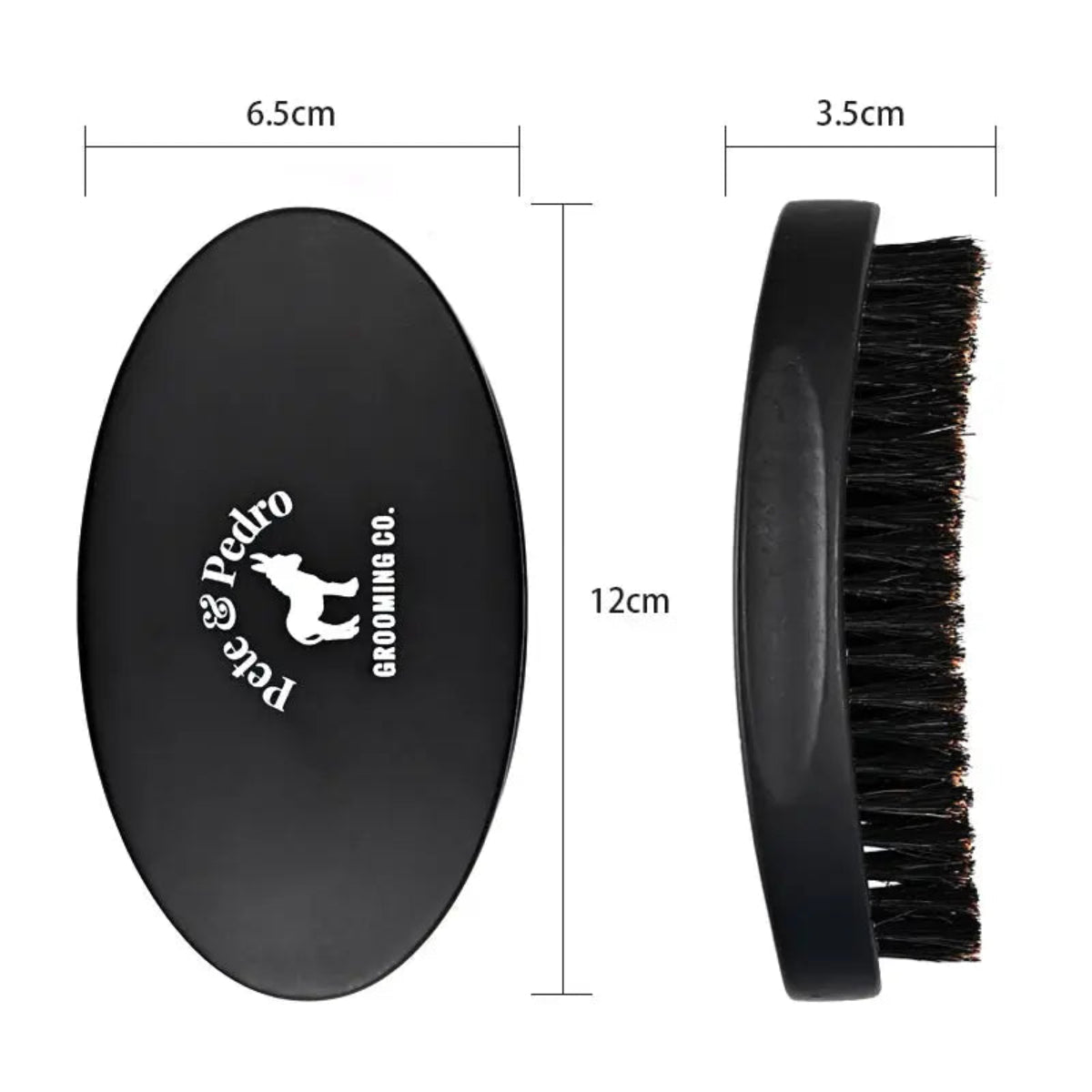 Pete & Pedro Oval Military Men's Hair & Beard Brush