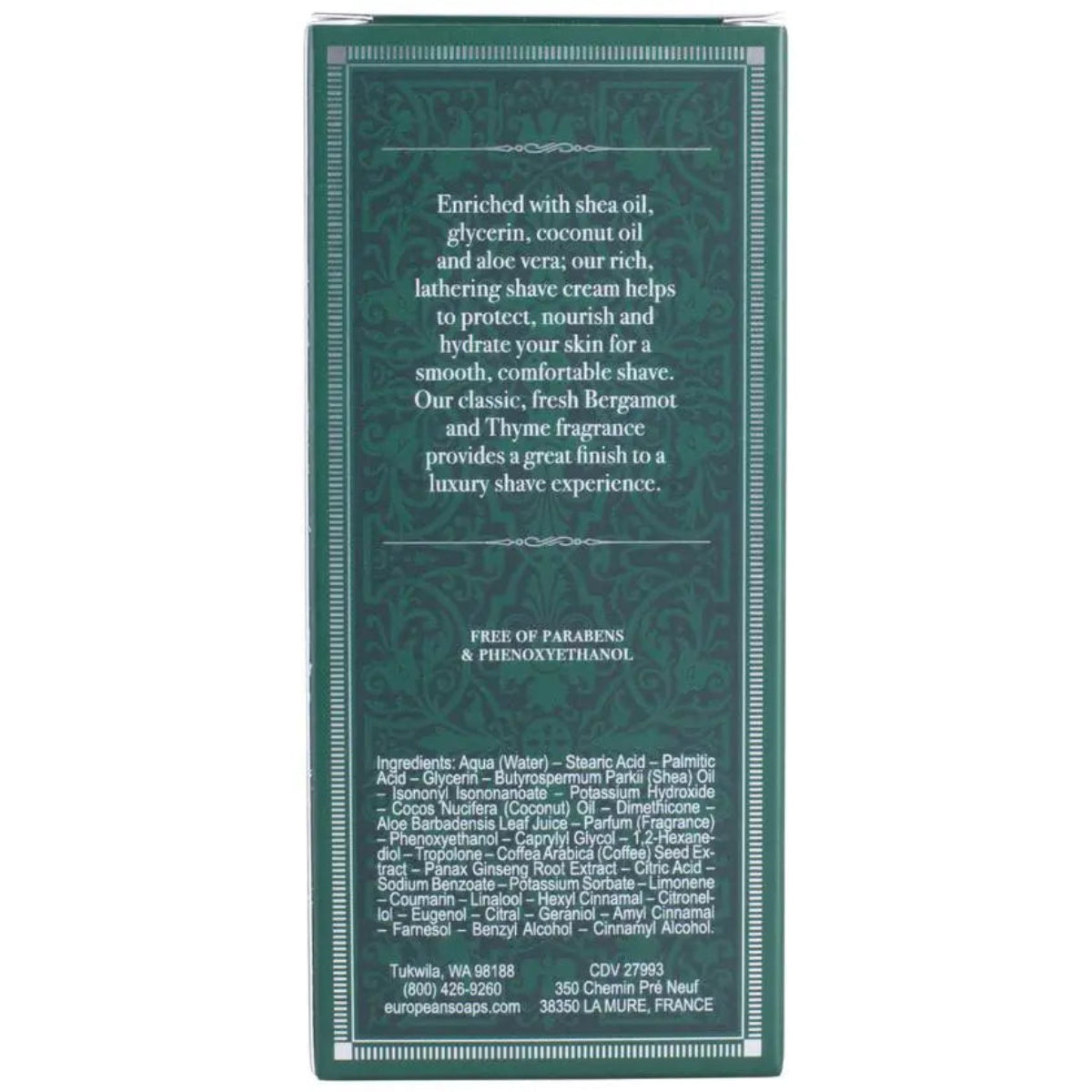 Pre de Provence - Bergamot & Thyme Shave Cream - 75ml
