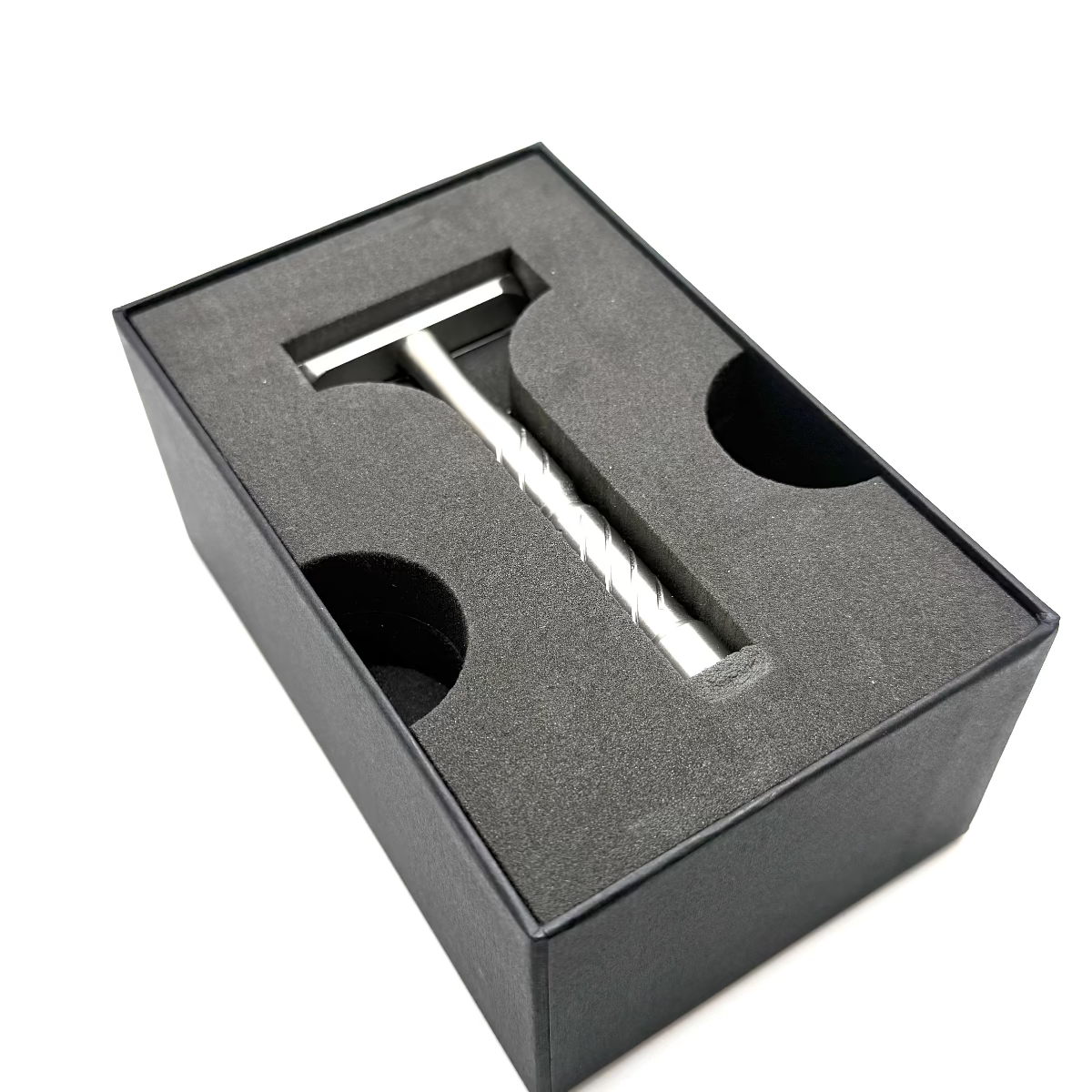 Pre-Owned Blackland Vector Stainless Steel Single Edge Safety Razor Machined Finish