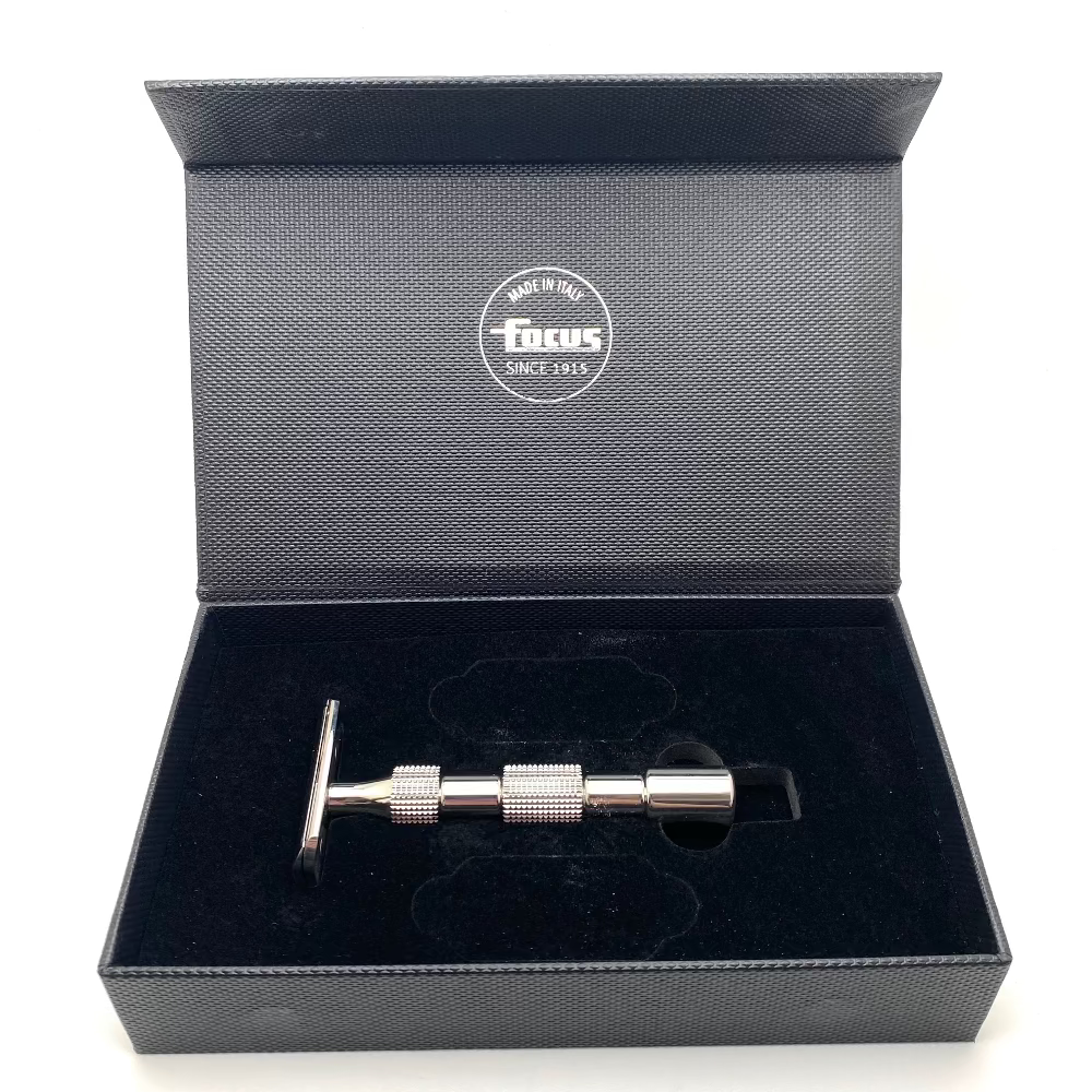 Pre-Owned Focus R62 Tritok Concave Stainless Steel Double Edge Safety Razor