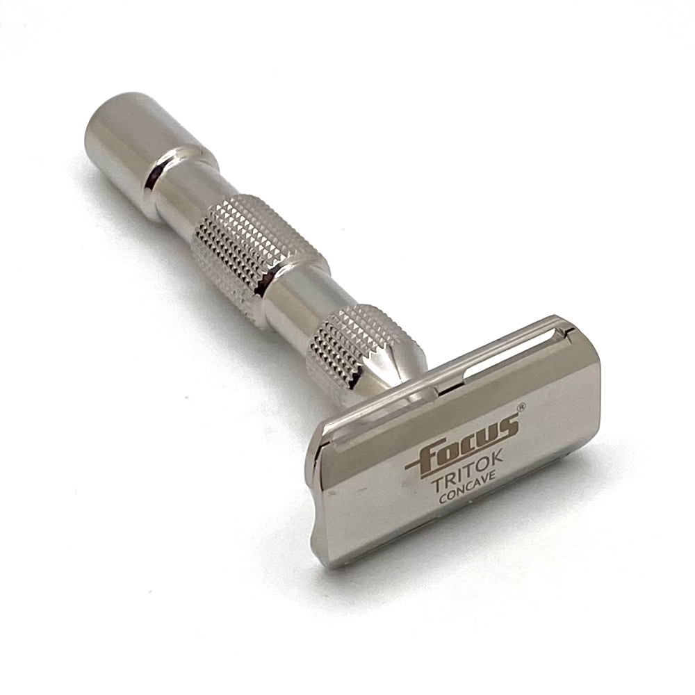 Pre-Owned Focus R62 Tritok Concave Stainless Steel Double Edge Safety Razor