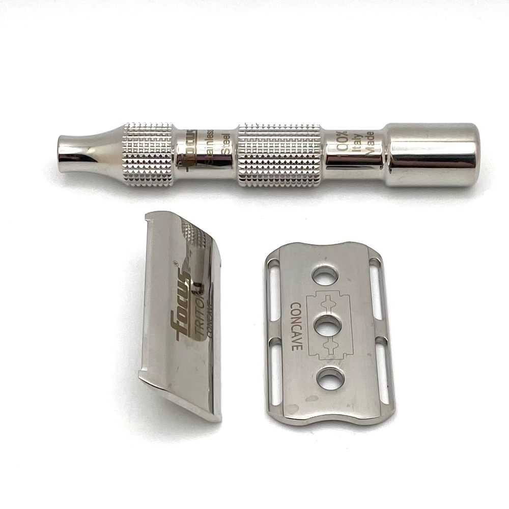 Pre-Owned Focus R62 Tritok Concave Stainless Steel Double Edge Safety Razor
